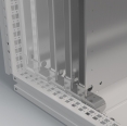 Special mounting plate brackets allow for smooth insertion into the correct position